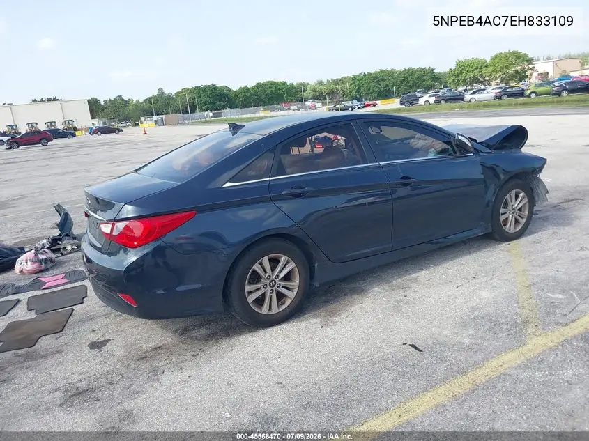 2014 Hyundai Sonata Gls VIN: 5NPEB4AC7EH833109 Lot: 45568470