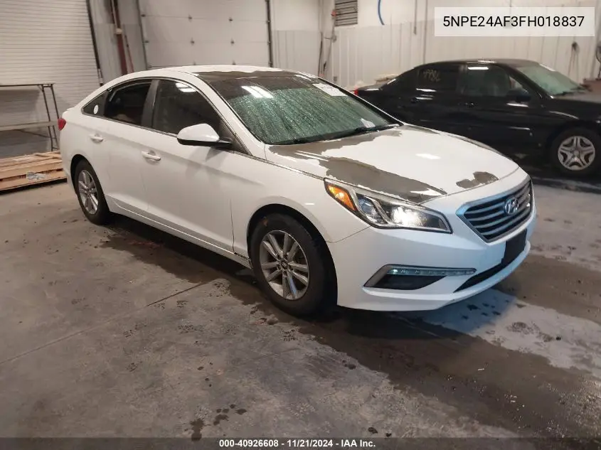 5NPE24AF3FH018837 2015 Hyundai Sonata Se