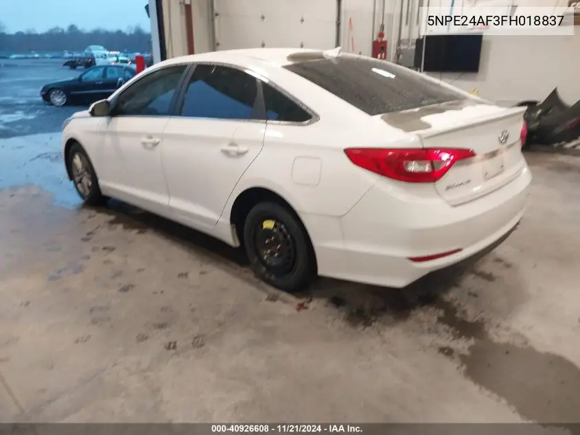 5NPE24AF3FH018837 2015 Hyundai Sonata Se