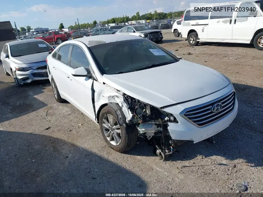 5NPE24AF1FH203940 2015 Hyundai Sonata Se