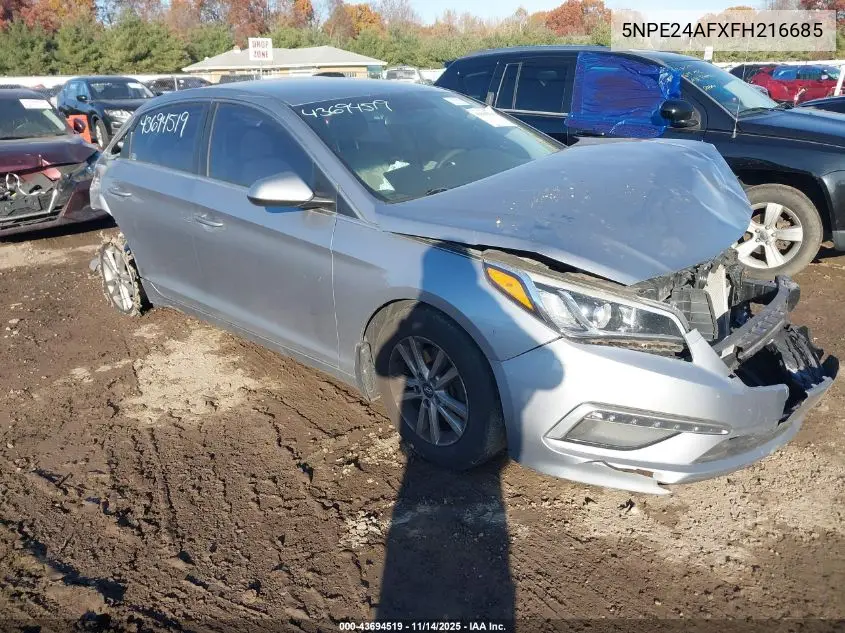 5NPE24AFXFH216685 2015 Hyundai Sonata Se