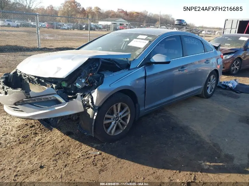 5NPE24AFXFH216685 2015 Hyundai Sonata Se