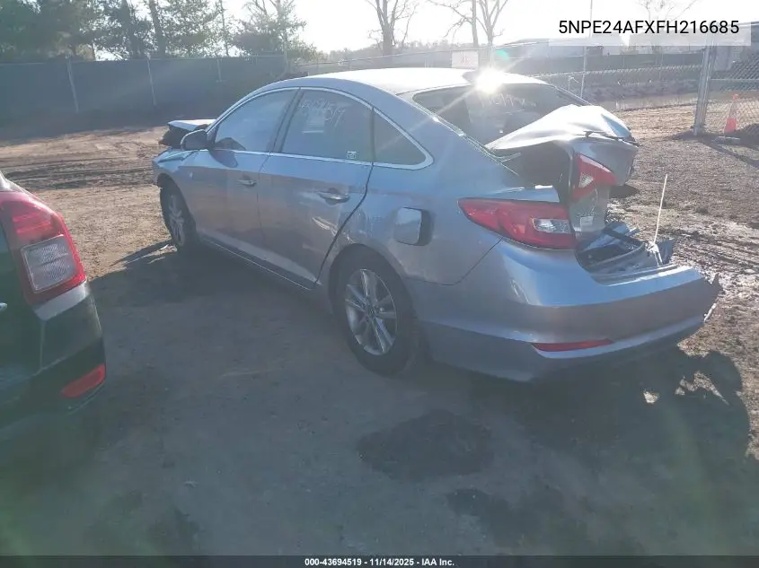 5NPE24AFXFH216685 2015 Hyundai Sonata Se