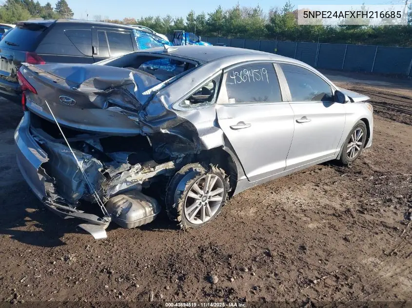 5NPE24AFXFH216685 2015 Hyundai Sonata Se