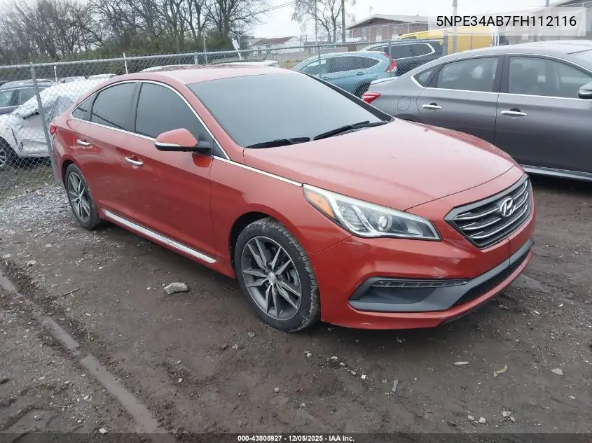 5NPE34AB7FH112116 2015 Hyundai Sonata Sport 2.0T