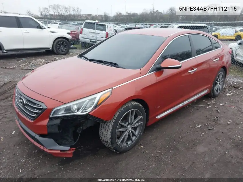 5NPE34AB7FH112116 2015 Hyundai Sonata Sport 2.0T
