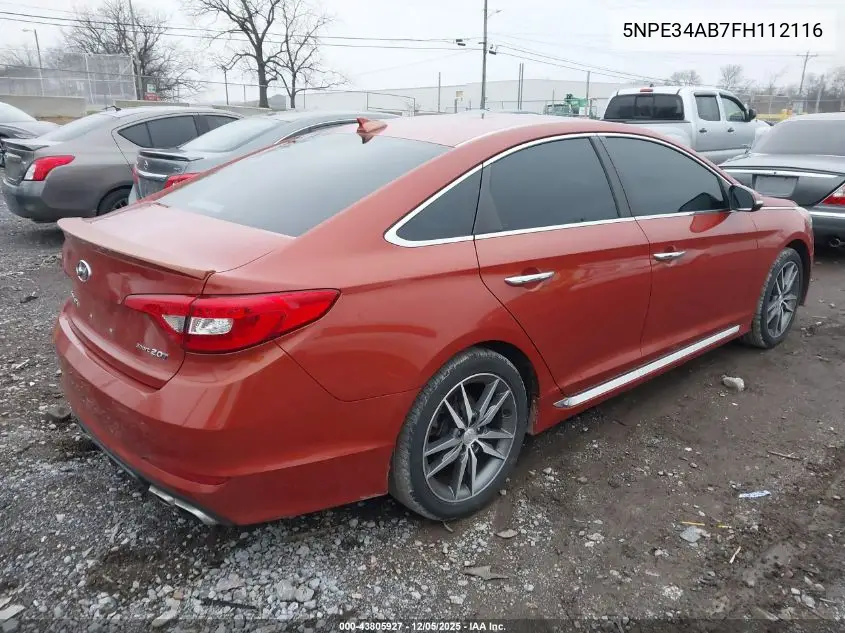 5NPE34AB7FH112116 2015 Hyundai Sonata Sport 2.0T