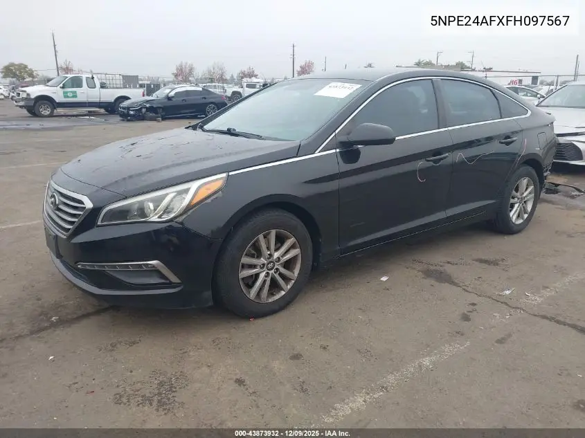 5NPE24AFXFH097567 2015 Hyundai Sonata Se