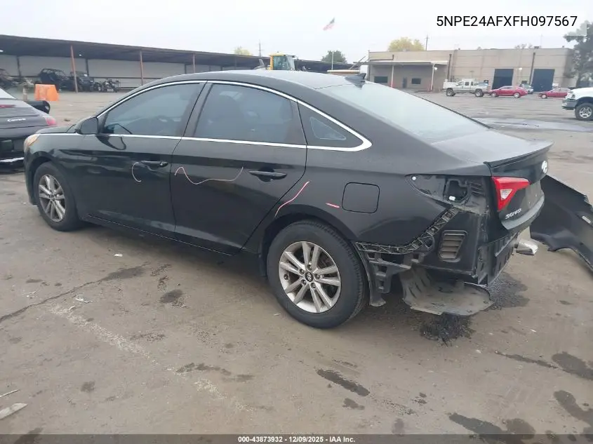 5NPE24AFXFH097567 2015 Hyundai Sonata Se