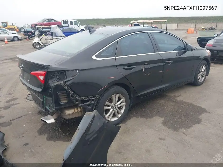 5NPE24AFXFH097567 2015 Hyundai Sonata Se