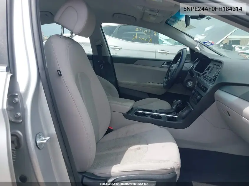 5NPE24AF0FH184314 2015 Hyundai Sonata Se