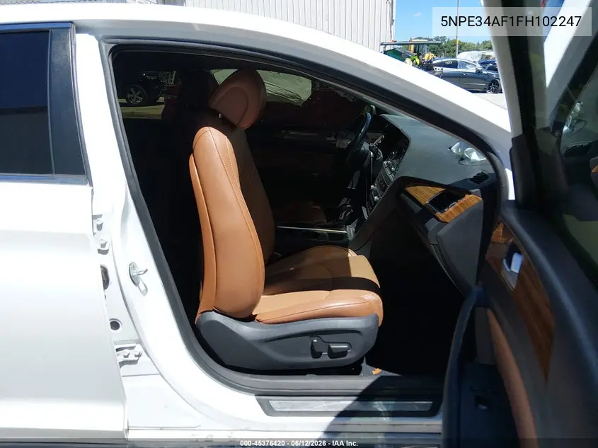 2015 Hyundai Sonata Limited VIN: 5NPE34AF1FH102247 Lot: 45376420