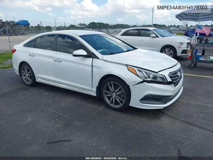2015 Hyundai Sonata Sport 2.0T VIN: 5NPE34AB3FH178503 Lot: 45526020