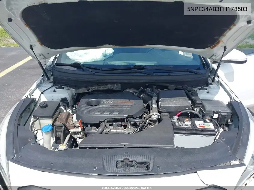 2015 Hyundai Sonata Sport 2.0T VIN: 5NPE34AB3FH178503 Lot: 45526020
