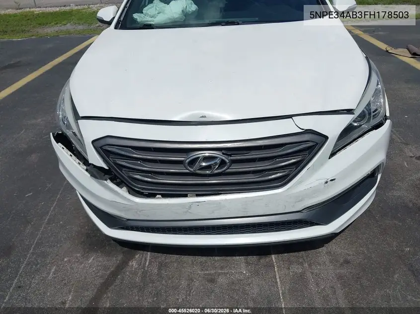 2015 Hyundai Sonata Sport 2.0T VIN: 5NPE34AB3FH178503 Lot: 45526020
