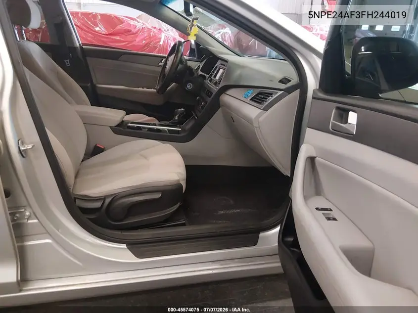2015 Hyundai Sonata Se VIN: 5NPE24AF3FH244019 Lot: 45574075