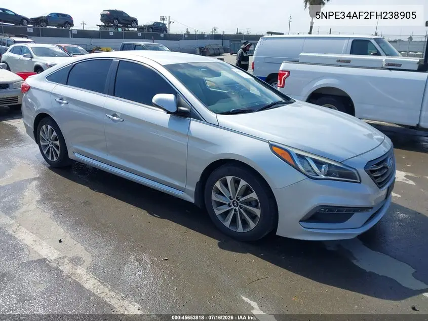 2015 Hyundai Sonata Sport VIN: 5NPE34AF2FH238905 Lot: 45653818