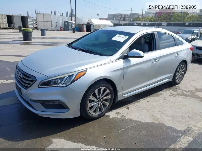 2015 Hyundai Sonata Sport VIN: 5NPE34AF2FH238905 Lot: 45653818