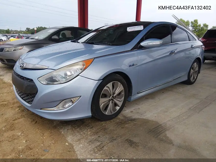 2015 Hyundai Sonata Hybrid Limited VIN: KMHEC4A43FA132402 Lot: 45667773