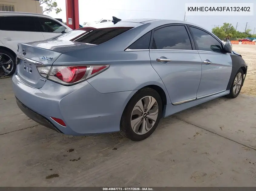 2015 Hyundai Sonata Hybrid Limited VIN: KMHEC4A43FA132402 Lot: 45667773