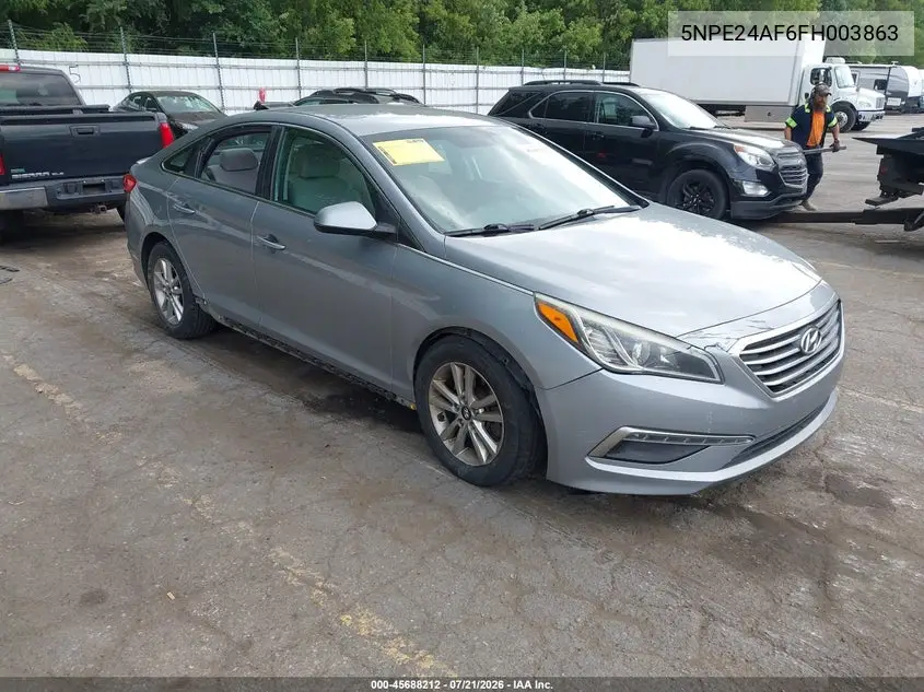 2015 Hyundai Sonata Se VIN: 5NPE24AF6FH003863 Lot: 45688212