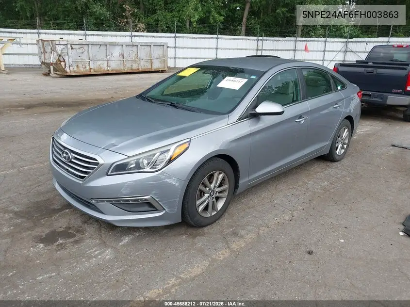 2015 Hyundai Sonata Se VIN: 5NPE24AF6FH003863 Lot: 45688212