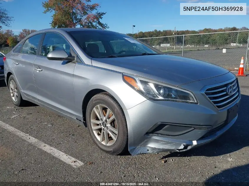 5NPE24AF5GH369928 2016 Hyundai Sonata Se