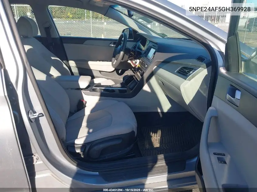 5NPE24AF5GH369928 2016 Hyundai Sonata Se