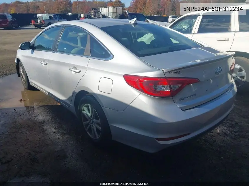 5NPE24AF6GH312234 2016 Hyundai Sonata Se