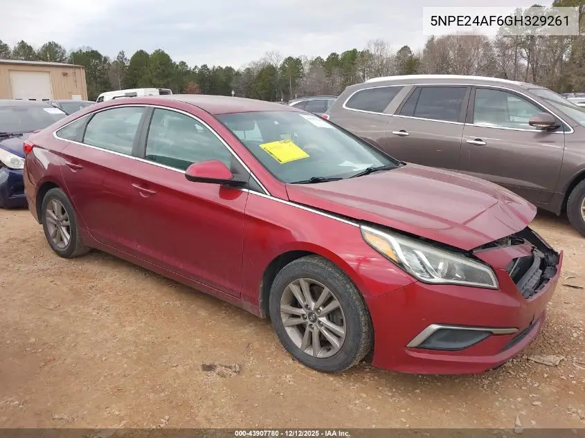 5NPE24AF6GH329261 2016 Hyundai Sonata Se
