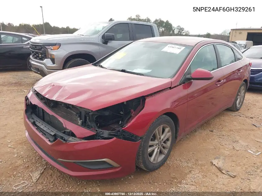 5NPE24AF6GH329261 2016 Hyundai Sonata Se