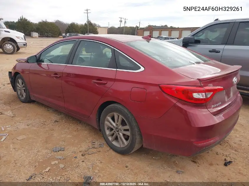 5NPE24AF6GH329261 2016 Hyundai Sonata Se
