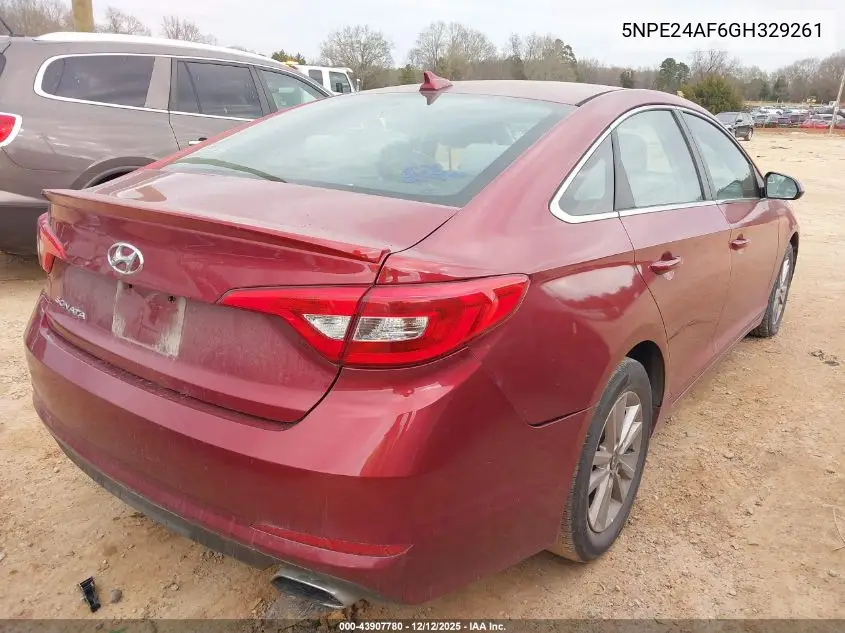 5NPE24AF6GH329261 2016 Hyundai Sonata Se