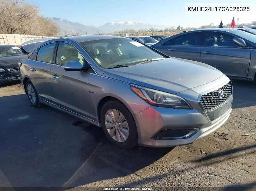 KMHE24L17GA028325 2016 Hyundai Sonata Hybrid Se