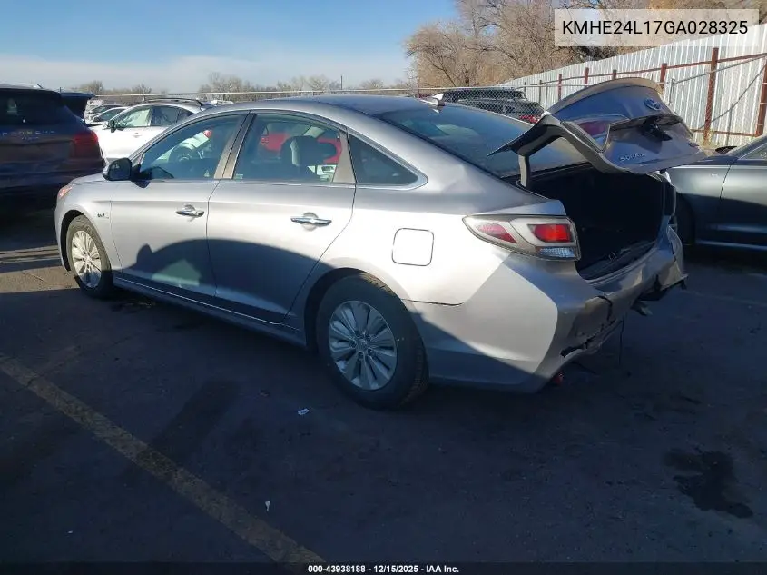 KMHE24L17GA028325 2016 Hyundai Sonata Hybrid Se