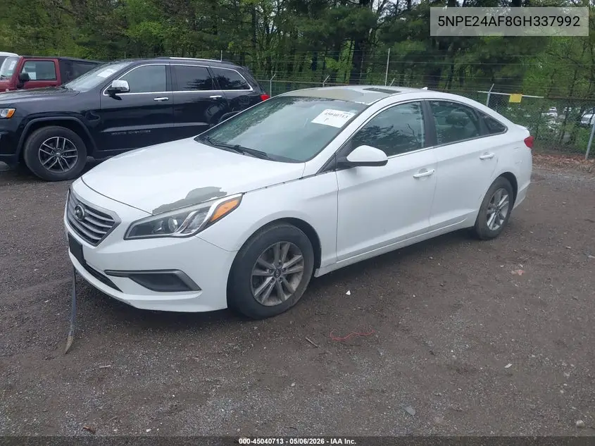 5NPE24AF8GH337992 2016 Hyundai Sonata Se