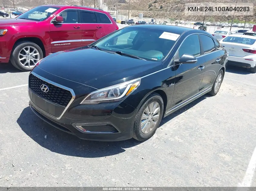 2016 Hyundai Sonata Hybrid Se VIN: KMHE24L10GA040283 Lot: 45596324