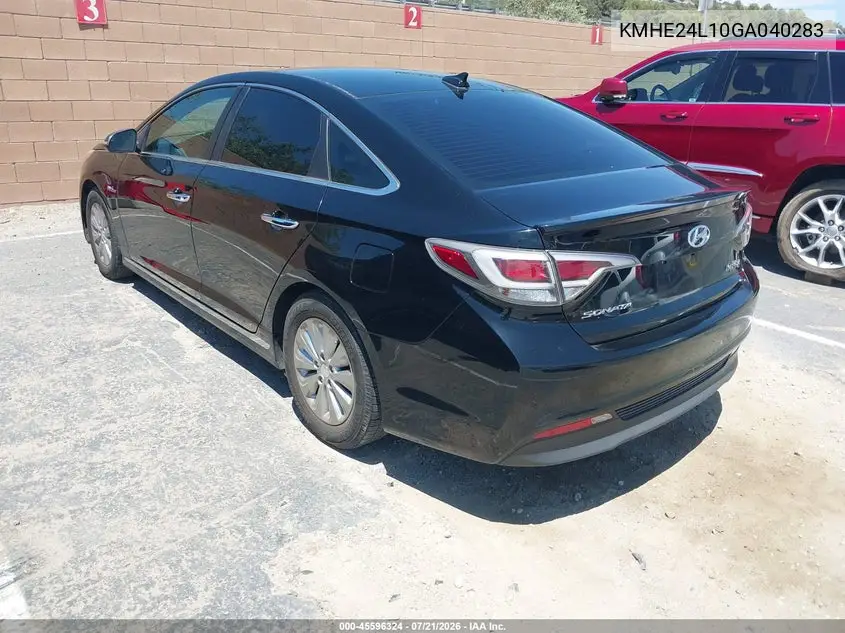 2016 Hyundai Sonata Hybrid Se VIN: KMHE24L10GA040283 Lot: 45596324