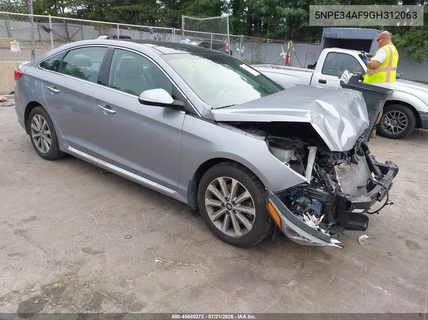 2016 Hyundai Sonata Limited VIN: 5NPE34AF9GH312063 Lot: 45680272