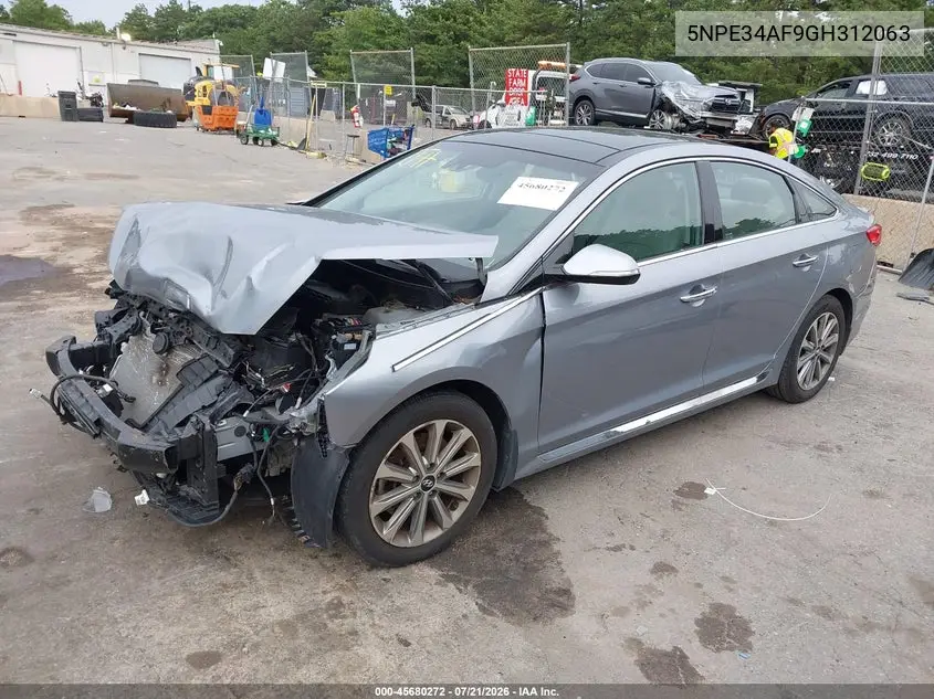 2016 Hyundai Sonata Limited VIN: 5NPE34AF9GH312063 Lot: 45680272