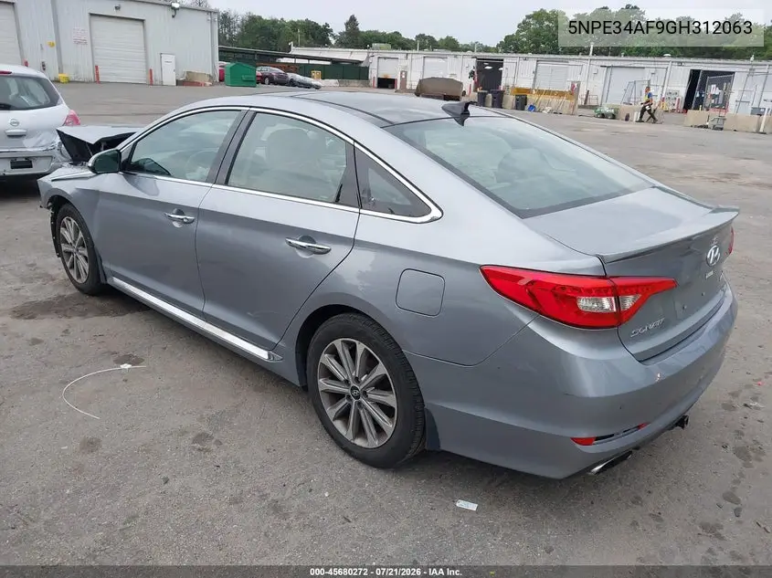 2016 Hyundai Sonata Limited VIN: 5NPE34AF9GH312063 Lot: 45680272