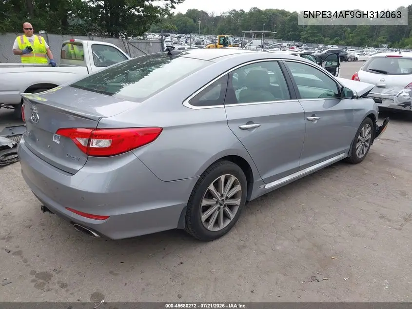 2016 Hyundai Sonata Limited VIN: 5NPE34AF9GH312063 Lot: 45680272