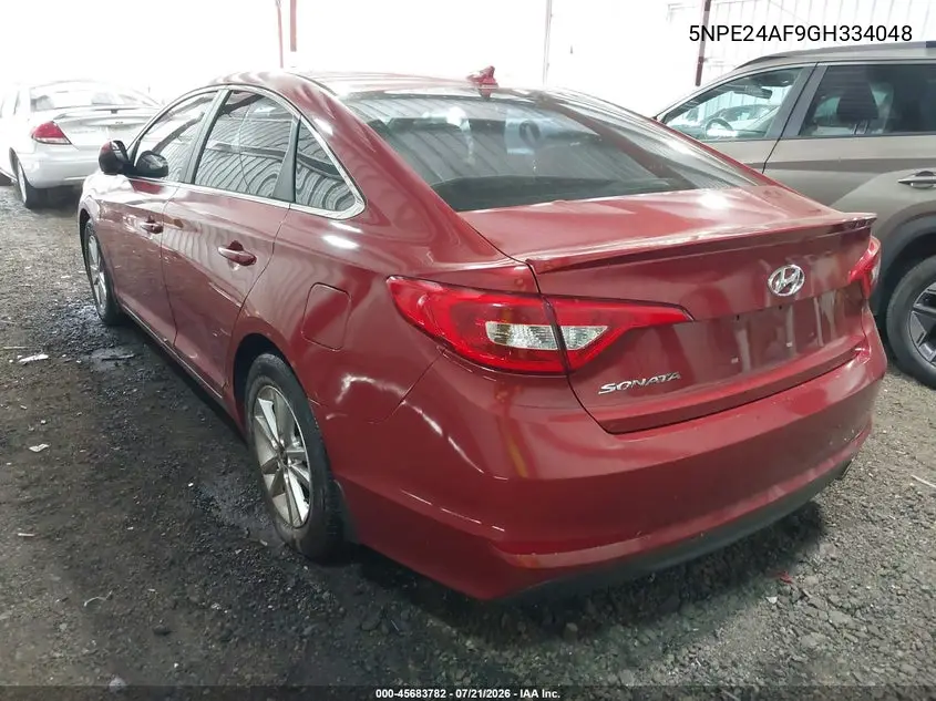 5NPE24AF9GH334048 2016 Hyundai Sonata Se