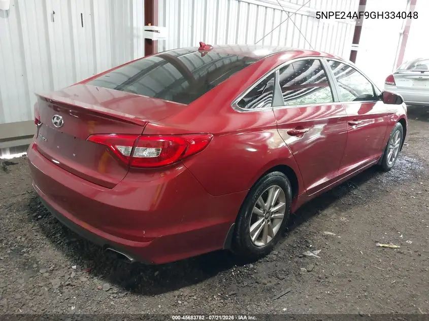 5NPE24AF9GH334048 2016 Hyundai Sonata Se