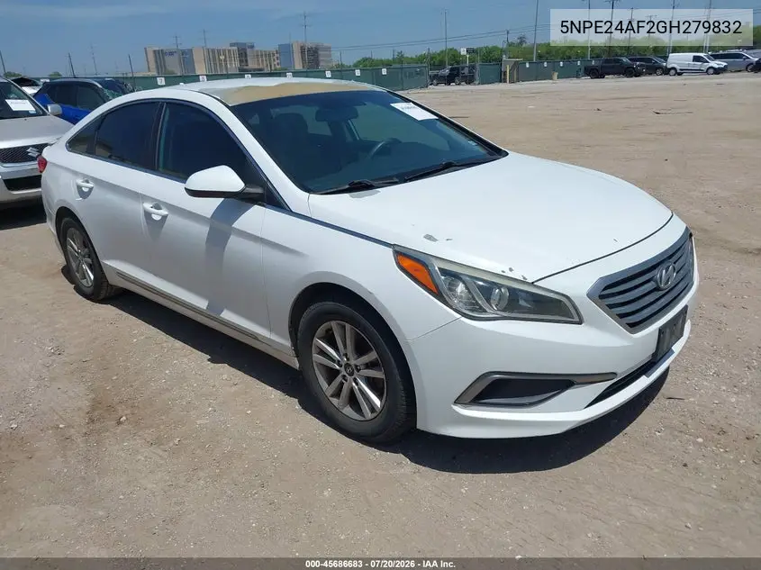 2016 Hyundai Sonata Se VIN: 5NPE24AF2GH279832 Lot: 45686683