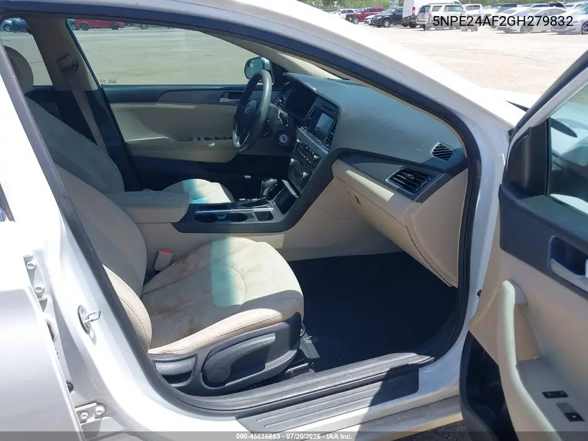 2016 Hyundai Sonata Se VIN: 5NPE24AF2GH279832 Lot: 45686683