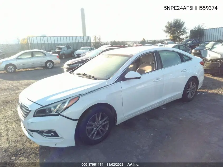 5NPE24AF5HH559374 2017 Hyundai Sonata