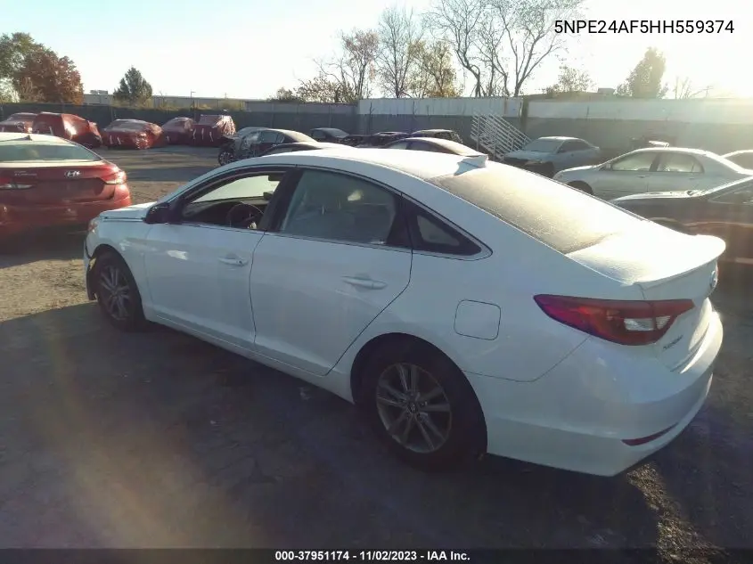 5NPE24AF5HH559374 2017 Hyundai Sonata