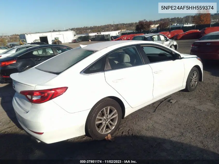 5NPE24AF5HH559374 2017 Hyundai Sonata
