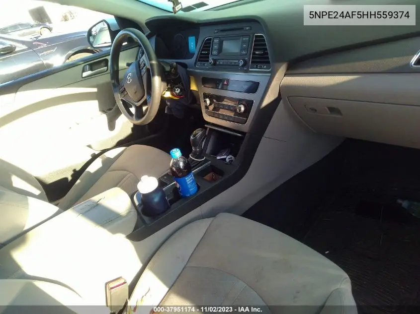 5NPE24AF5HH559374 2017 Hyundai Sonata